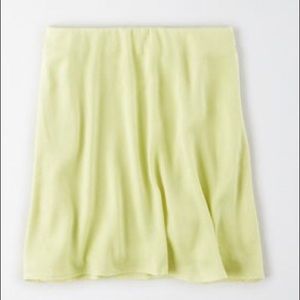 Silk mini skirt